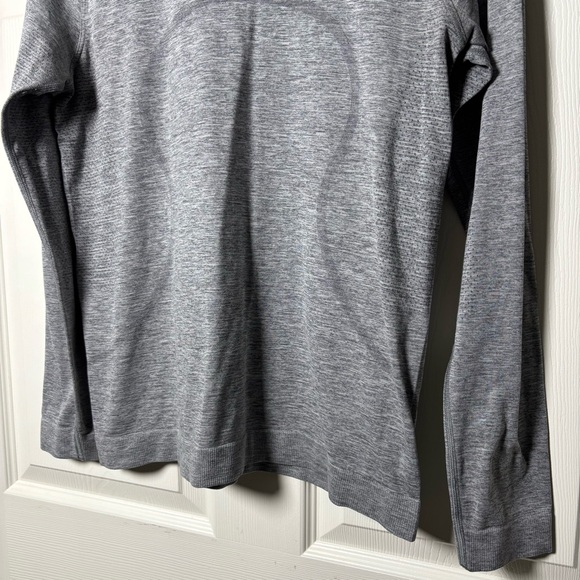 Lululemon Swiftly Tech Long Sleeve Shirt Women's 10 Gray Seamless Running Top - Picture 4 of 8